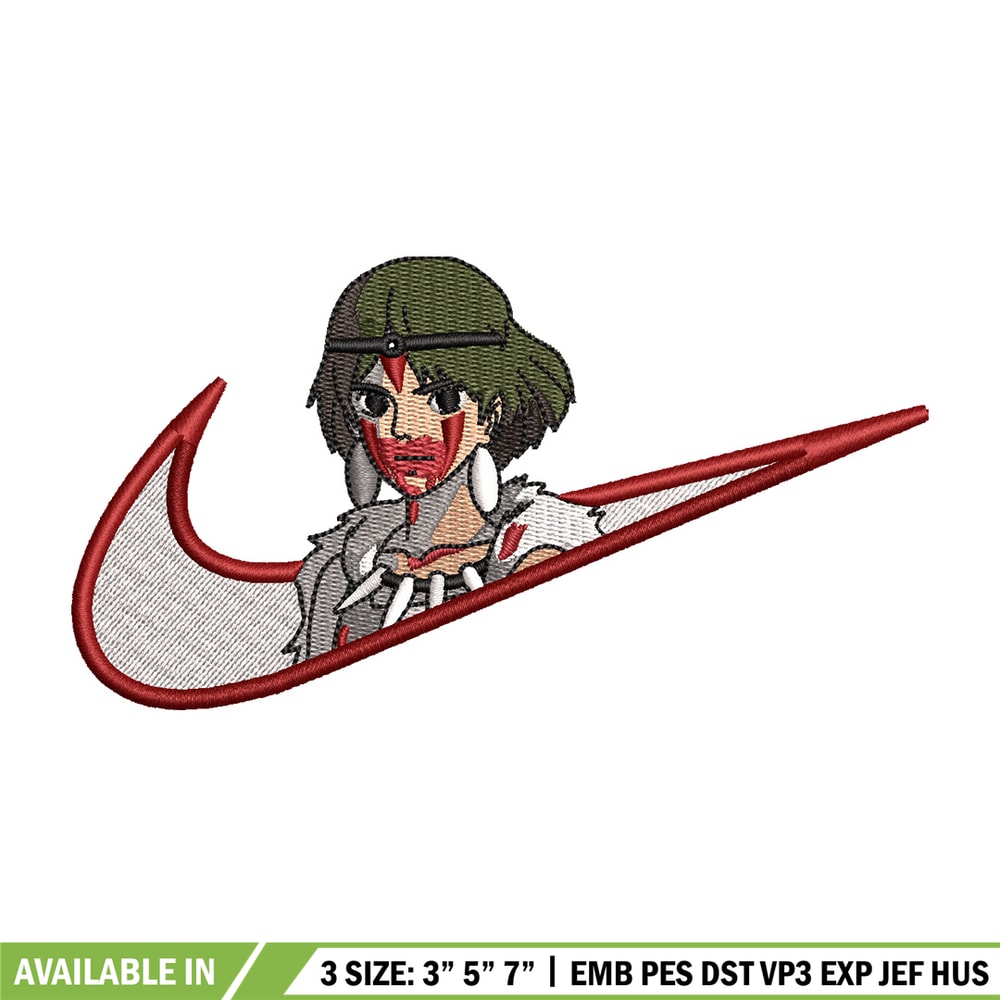 Momonoke nike embroidery design, Momonoke embroidery, Nike design, Embroidery shirt, Embroidery file, Digital download.jpg