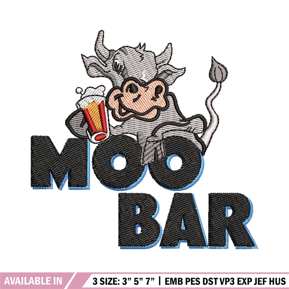 Moo Bar logo embroidery design, Moo Bar embroidery, logo shirt, logo design, Embroidery shirt, Digital download..jpg
