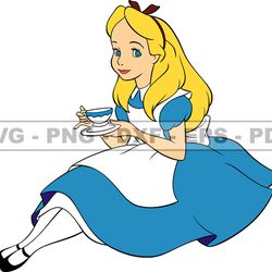 Alice in Wonderland Svg, Alice Svg, Cartoon Customs SVG, EPS, PNG, DXF 131
