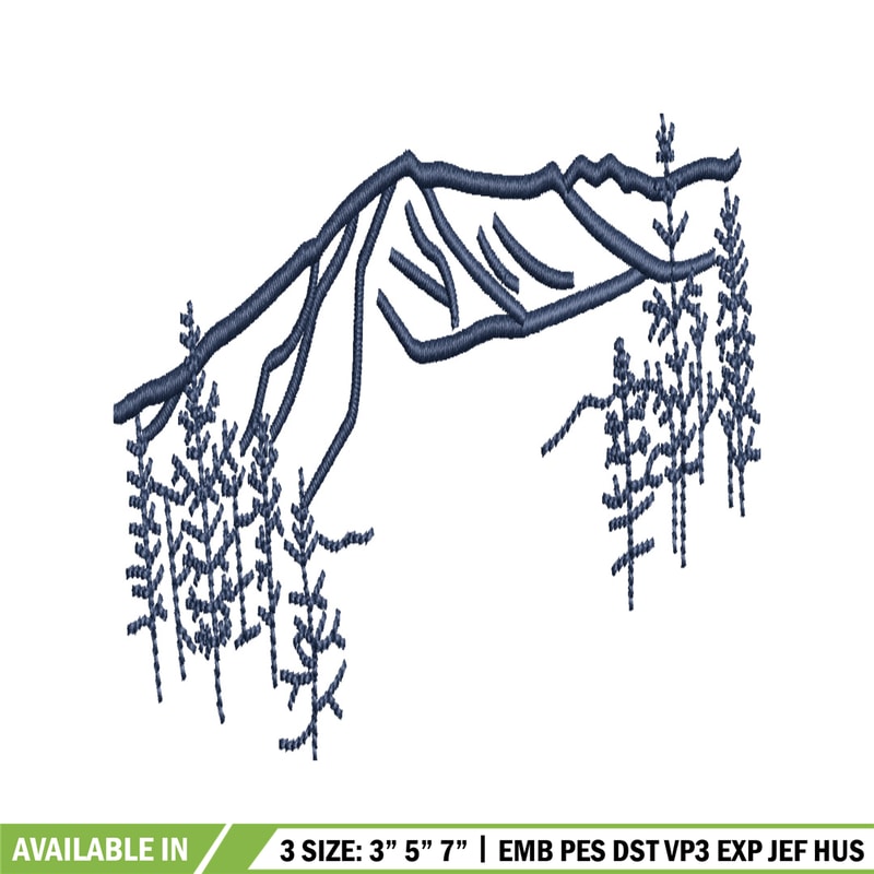 Mountain embroidery design, Mountain embroidery, Mountain design, embroidery file, logo shirt, Digital download..jpg