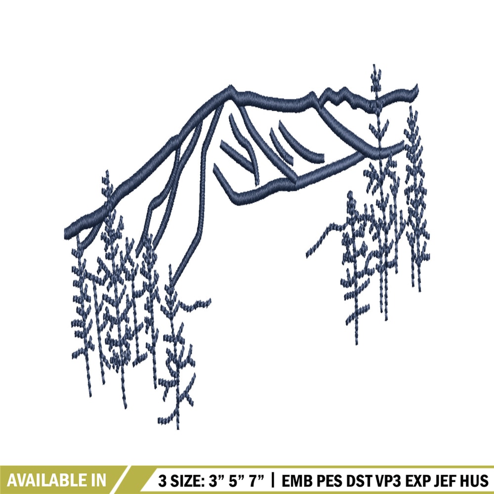 Mountain embroidery design, Mountain embroidery, Mountain design, embroidery file, logo shirt, Digital download..jpg