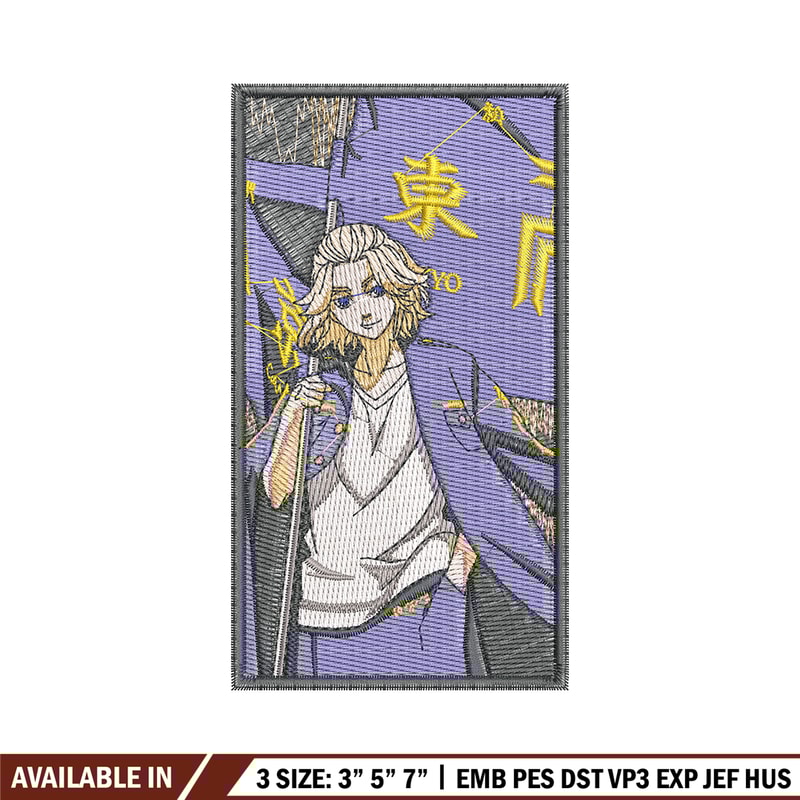 Mikey poster embroidery design, Mikey embroidery, Anime design, Embroidery file, Embroidery shirt, Digital download.jpg