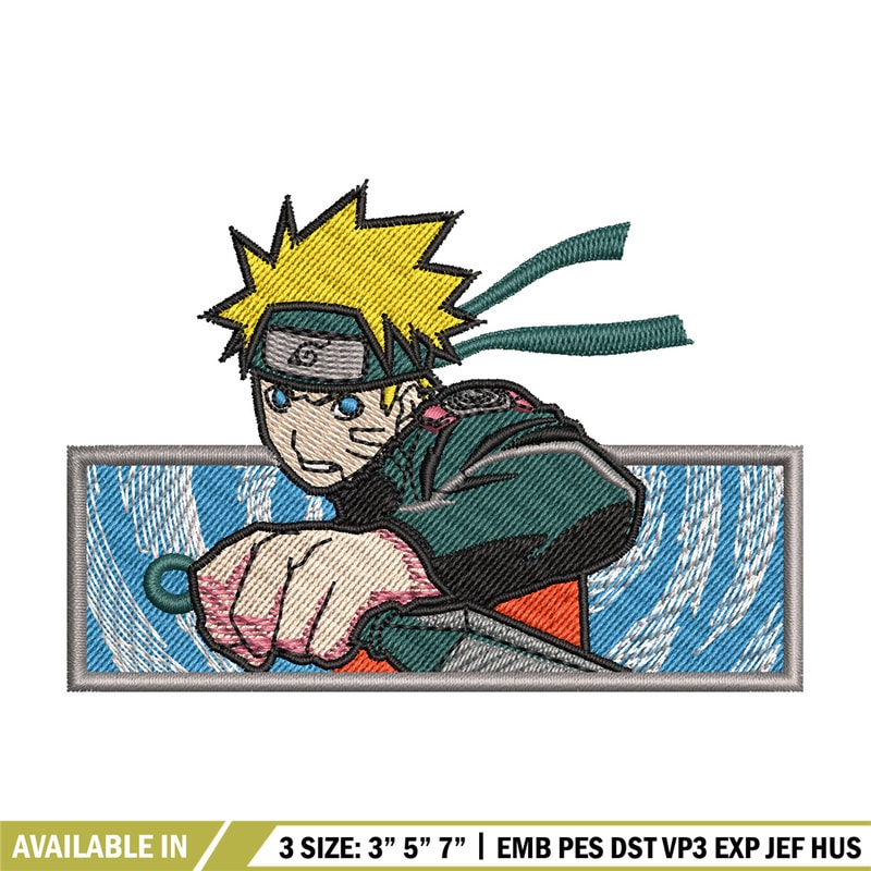 Naruto kunai embroidery design, Naruto embroidery, Anime design, Embroidery shirt, Embroidery file, Digital download.jpg