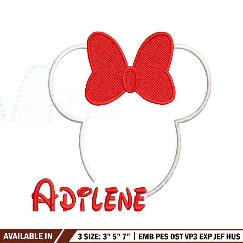 Minnie Mouse head embroidery design, Minnie Mouse head embroidery, Logo shirt, Disney embroidery, Digital download.jpg