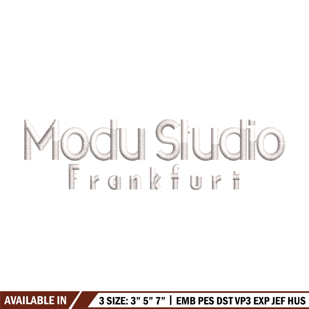 Modu Studio logo embroidery design, Modu Studio embroidery, logo design, logo shirt, Embroidery file, Instant download..jpg