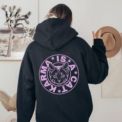 karma is a cat,music albums as books t-shirt,concert shirt, music fan album shirt, fan shirt,lover merch tee,music shirt