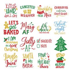 christmas svg bundle, funny christmas quotes svg, christmas svg files sayings, christmas svg designs, instant download