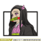 Nezuko bamboo box embroidery design, Nezuko embroidery, Anime design, Embroidery shirt, Embroidery file,Digital download.jpg