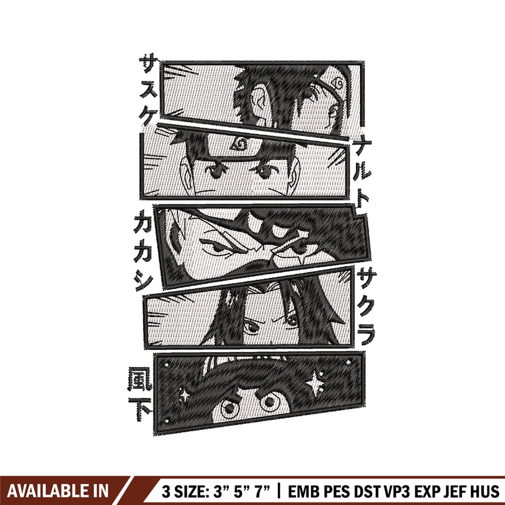 Naruto anime embroidery design, Naruto embroidery, Logo design, anime design, anime shirt, Digital download.jpg