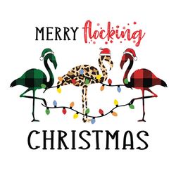 merry flocking christmas png, christmas sublimation designs, flamingo christmas svg, instant download