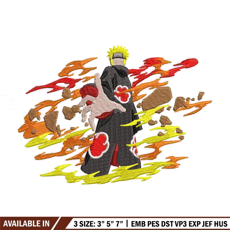 Naruto fire embroidery design, Naruto embroidery, embroidery file, anime design, anime shirt, Digital download.jpg
