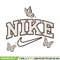 Nike butterfly embroidery design, logo embroidery, logo design, logo shirt, digital download.jpg