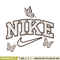 Nike butterfly embroidery design, logo embroidery, logo design, logo shirt, digital download.jpg
