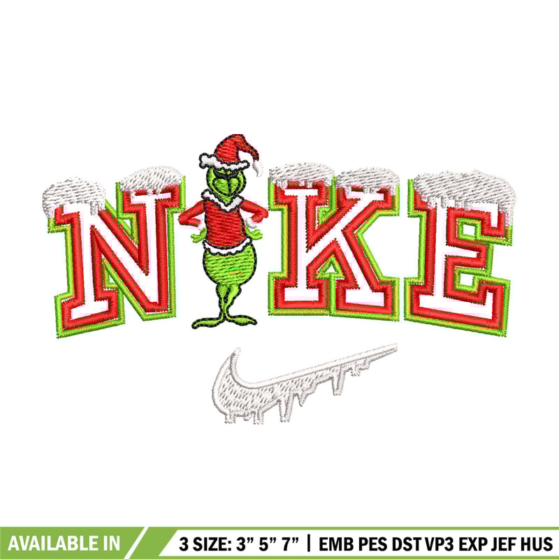 Nike chrismas embroidery design, Chrismas embroidery, Nike design, Embroidery shirt, Embroidery file, Digital download.jpg