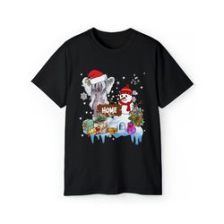 Chinese Crested Dog Christmas Snowman Santa Hat Tree Shirt