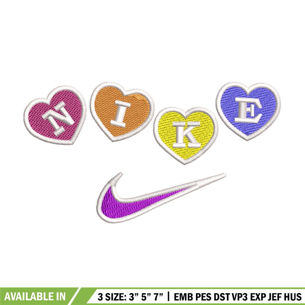 Nike heart embroidery design, Logo embroidery, Nike design, Embroidery shirt, Embroidery file, Digital download.jpg