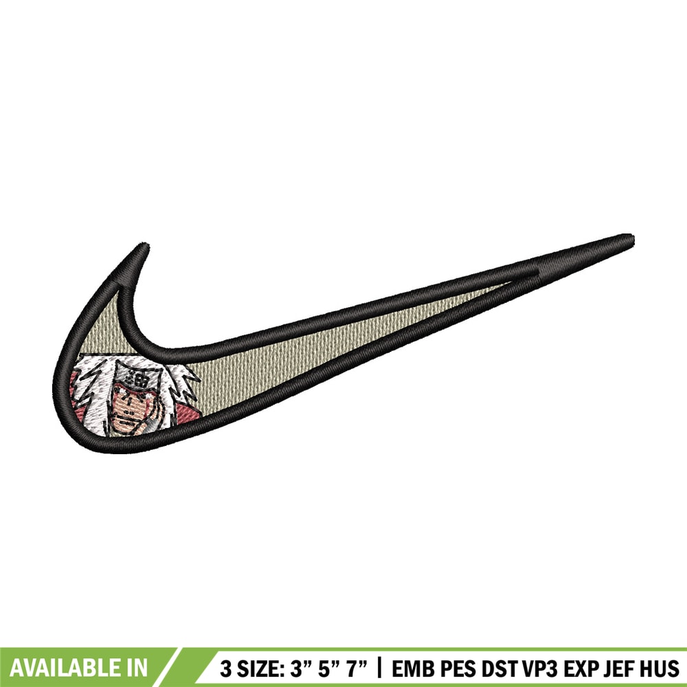 Nike jiraiya embroidery design, Naruto embroidery, Emb design, Embroidery shirt, Embroidery file, Digital download.jpg