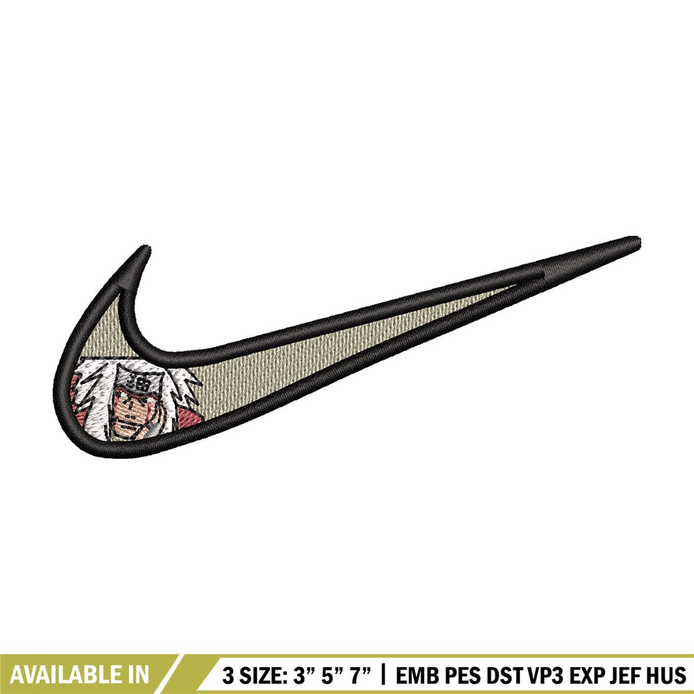 Nike jiraiya embroidery design, Naruto embroidery, Emb design, Embroidery shirt, Embroidery file, Digital download.jpg