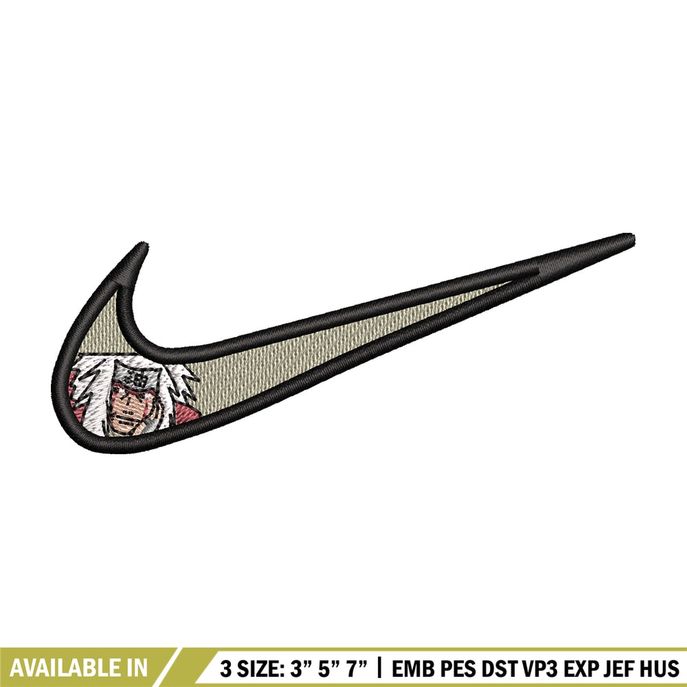 Nike jiraiya embroidery design, Naruto embroidery, Nike design,Embroidery file,Embroidery shirt,Digital download.jpg