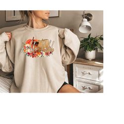 hello fall sweatshirt, cute fall shirt, fall shirts, fall t-shirt, happy fall shirts, autumn shirt, thanksgiving shirt,
