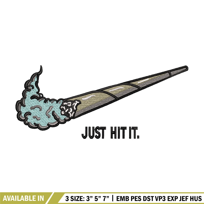 Nike Just Hit It embroidery design, Nike embroidery, Nike design, logo shirt, Embroidery shirt, Instant download..jpg