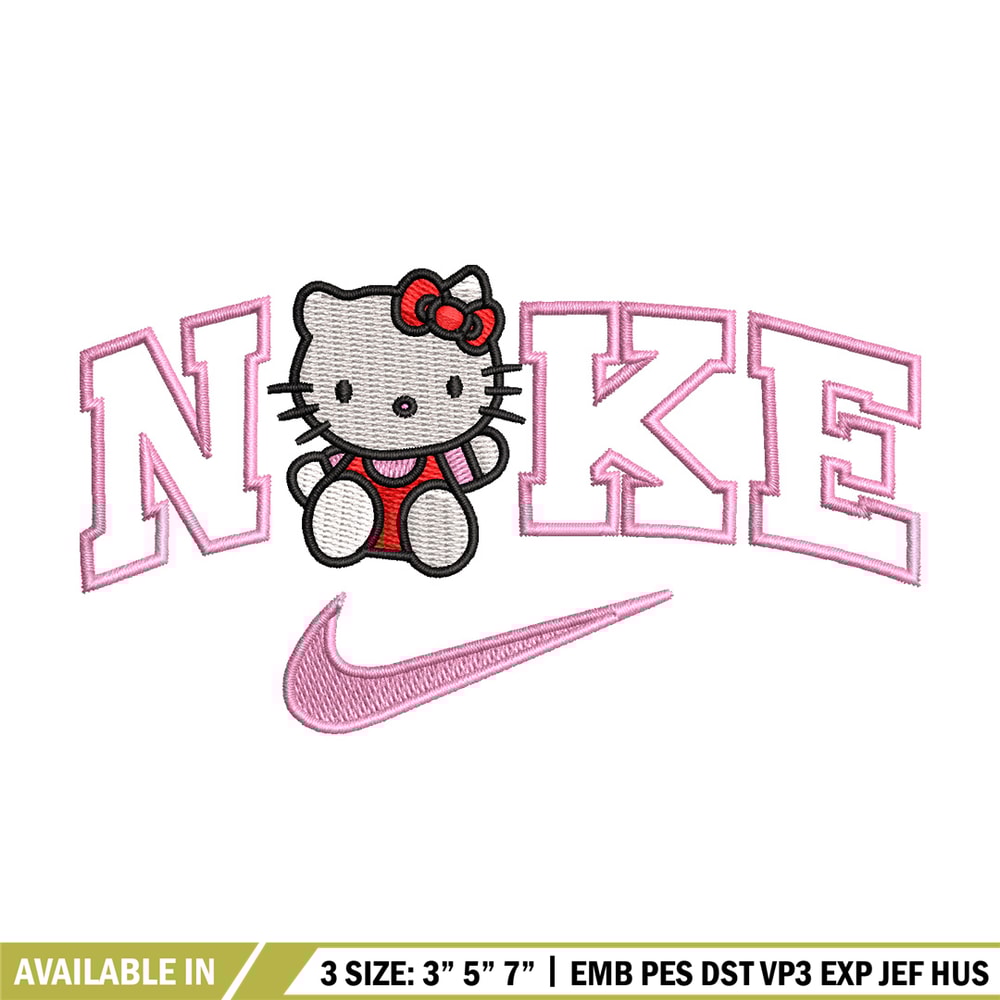 Nike kitty embroidery design, Kitty embroidery, Nike design, Embroidery shirt, Embroidery file, Digital download.jpg