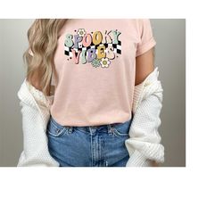 retro halloween shirt,spooky vibes shirt,funny halloween tee,halloween shirt,spooky season tee,halloween matching shirt