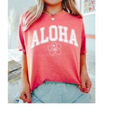 comfort colors aloha shirt, hawaii shirt, hawaii vacation shirt, beach shirt, aloha tshirt, hawaii clothes, hawaii gift,