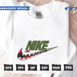 shark a bathing ape x nike sweatshirt embroidered – hoodie embroidered, embroidery design, embroidery pattern