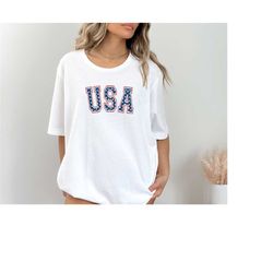 usa shirt, comfort colors, 4th of july shirt, big usa shirt, retro july 4th t-shirt, trendy vintage usa t-shirt, fourth