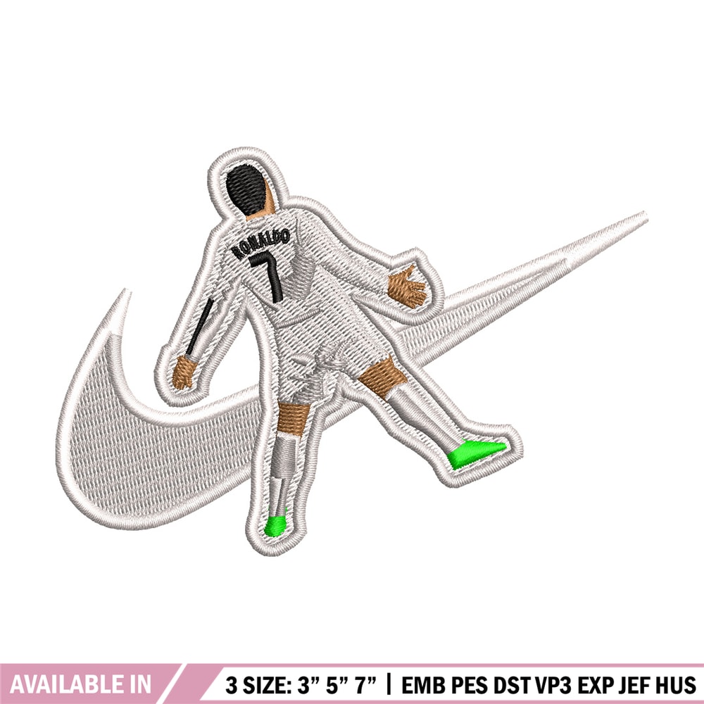 Nike ronaldo embroidery design, Ronaldo embroidery, Nike design, Embroidery shirt, Embroidery file, Digital download.jpg