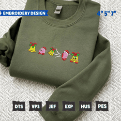 kirby x christmas bell embroidery designs, christmas embroidery designs, christmas 2022 embroidery files, xmas embroidery designs