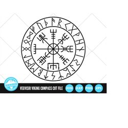 vegvisir with runes svg files | viking compass cut files | viking symbol vector files | icelandic magical stave vector |