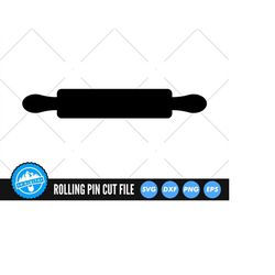 Rolling Pin Svg Files | Baking Utensils Cut Files | Rolling Pin Silhouette Vector Files | Utensils Vector | Kitchen Clip