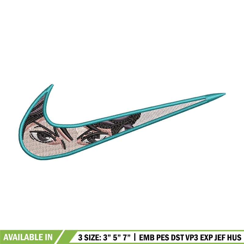 Nike x anime eyes embroidery design, Anime embroidery, Embroidery file,Embroidery shirt, Nike design,Digital download.jpg