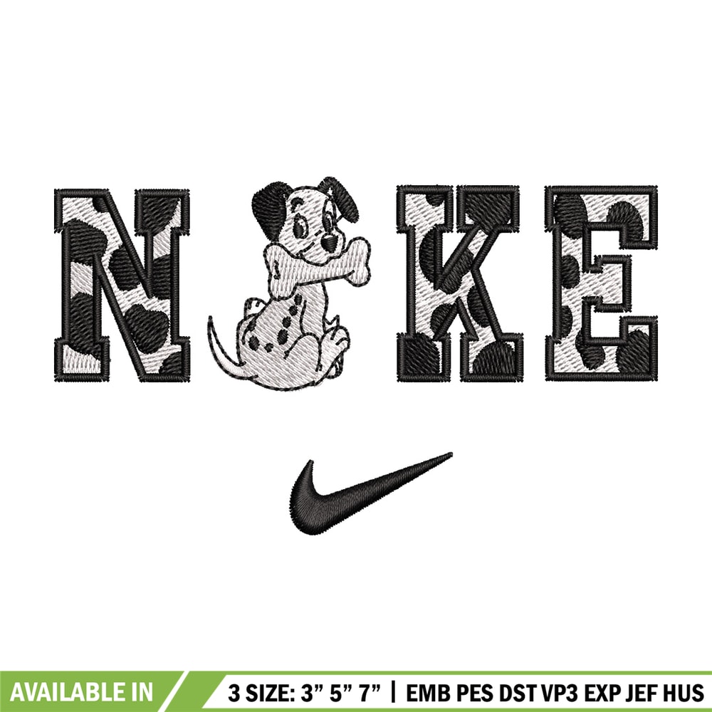 Nike x Dalmatian embroidery design, Dalmatian embroidery, Nike design,Embroidery shirt, Embroidery file,Digital download.jpg
