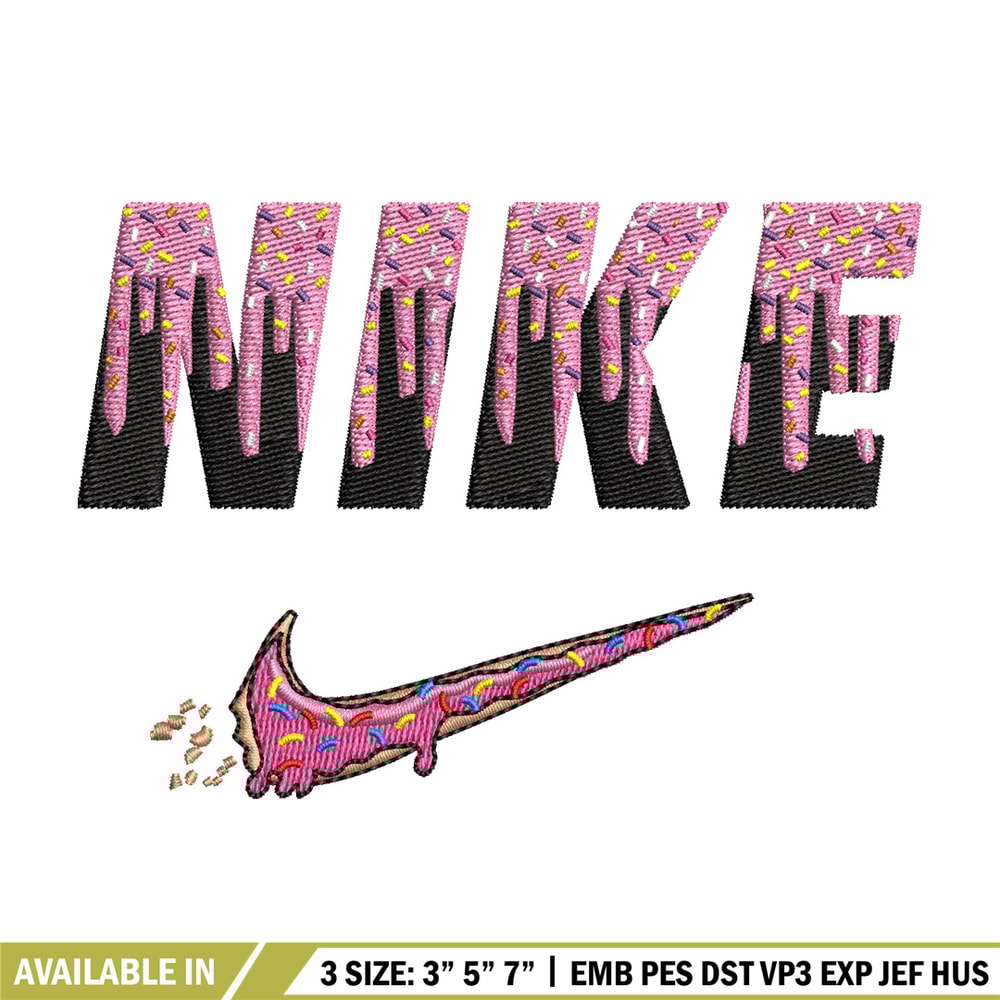 Nike x donnut embroidery design, Donut embroidery, Nike design, Embroidery shirt, Embroidery file, Digital download.jpg