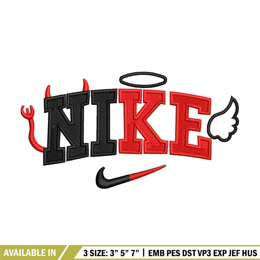 Nike x evil embroidery design, Evil embroidery, Nike design, Embroidery shirt, Embroidery file, Digital download.jpg