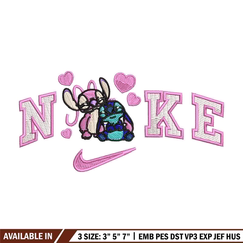 Nike stitch love embroidery design, Stitch embroidery, Nike design, Embroidery file,Embroidery shirt, Digital download.jpg