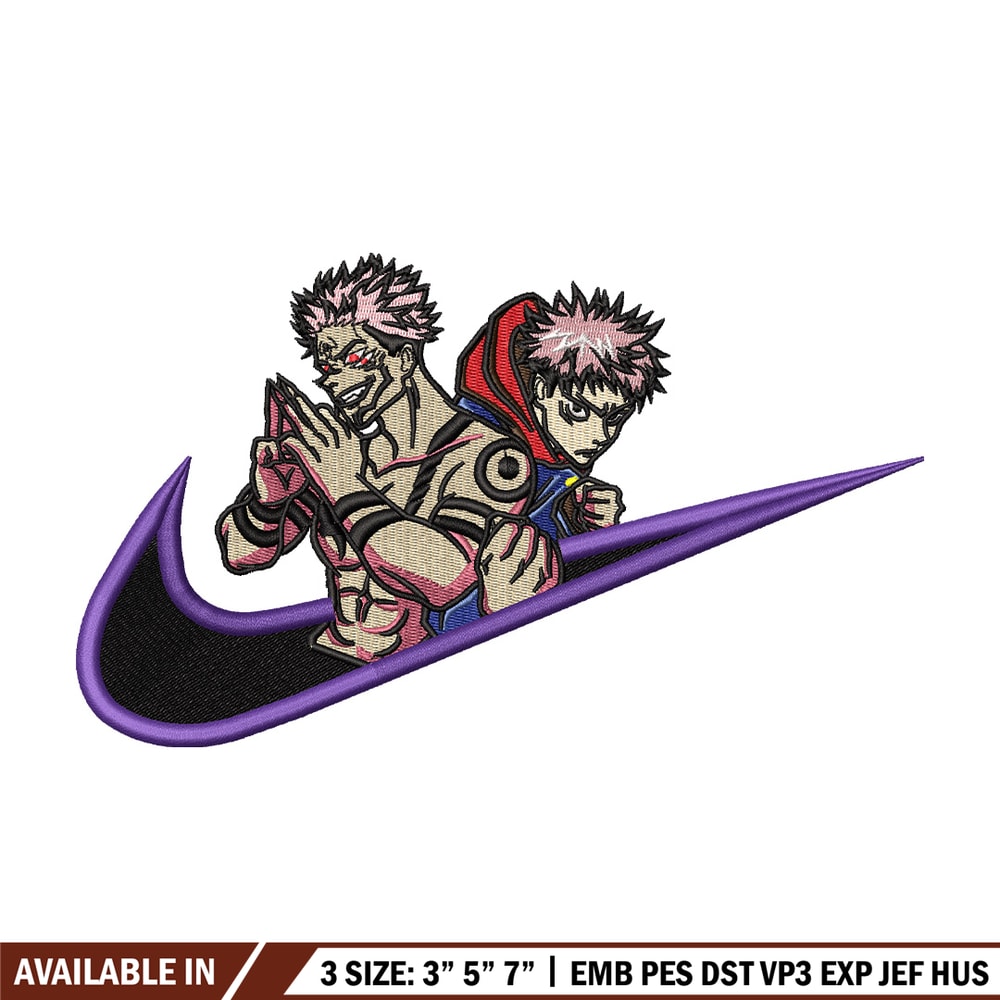 Nike sukuna embroidery design, Jujutsu embroidery, Anime design, Embroidery shirt, Embroidery file, Digital download.jpg