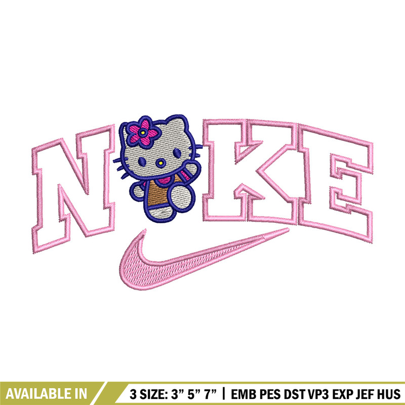 Nike x kitty embroidery design, Hello kitty embroidery, Nike design, Embroidery shirt, Embroidery file, Digital download.jpg