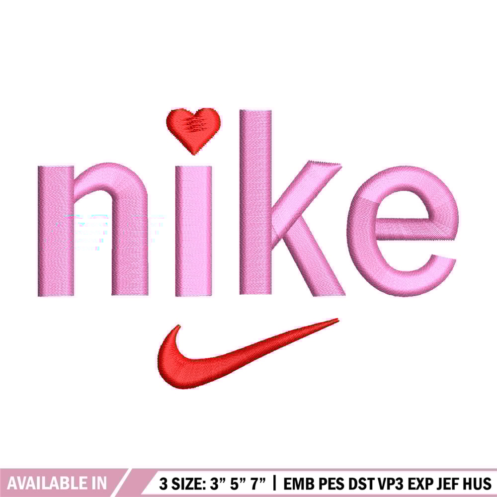 Nike x pink embroidery design, Nike embroidery, Nike design, Embroidery shirt, Embroidery file, Digital download.jpg