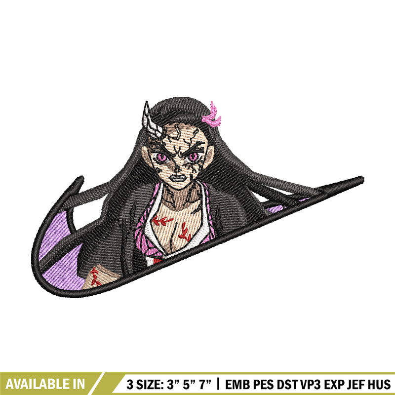 Nike x nezuko embroidery design, Nezuko embroidery, Nike design, Embroidery shirt, Embroidery file, Digital download.jpg