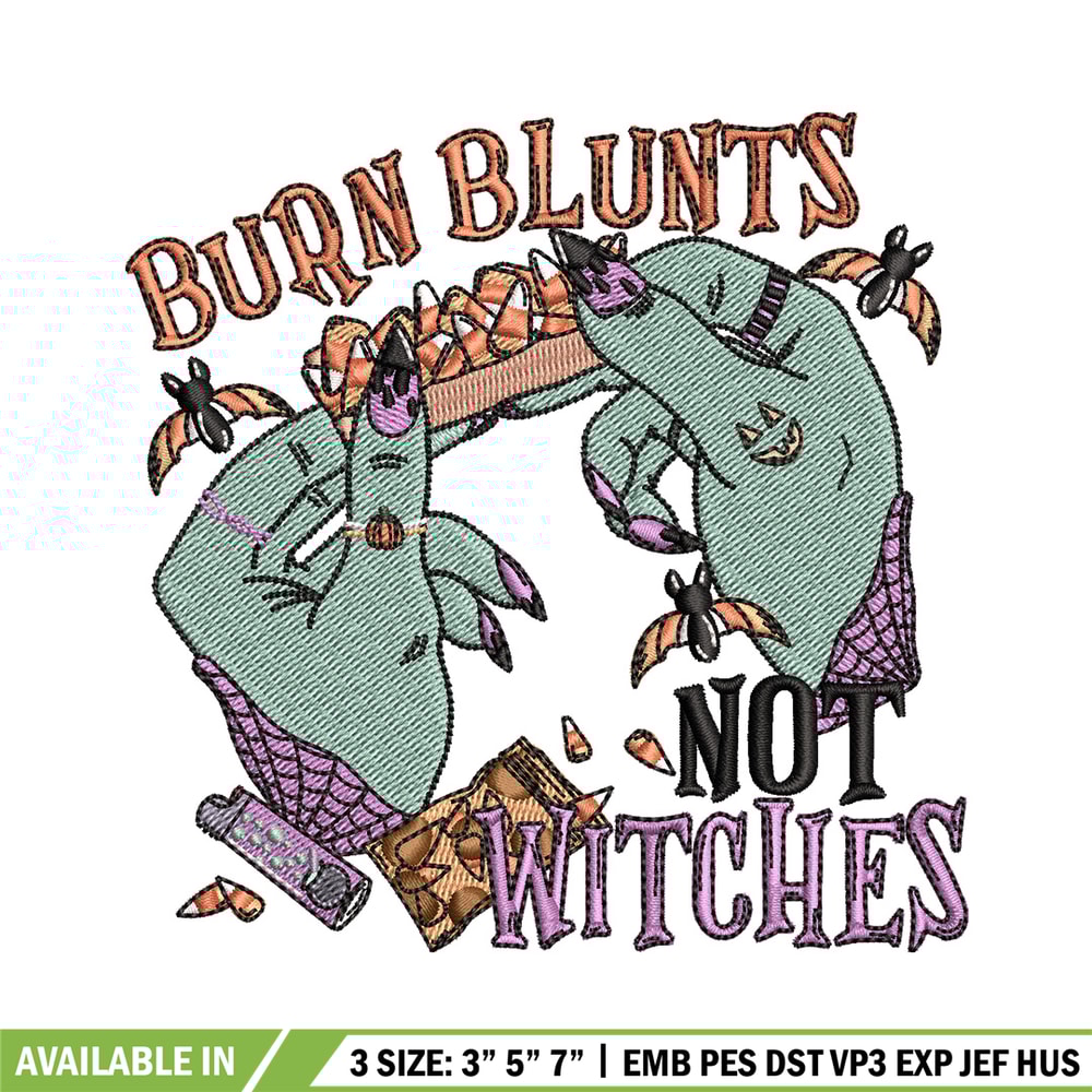 Not witches embroidery design, Horror embroidery, Embroidery file, Embroidery shirt, Emb design, Digital download.jpg