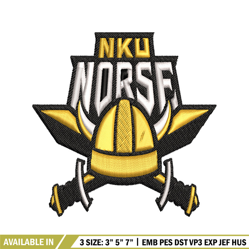 Northern Kentucky Norse embroidery, Northern Kentucky Norse embroidery, logo Sport, Sport embroidery, NCAA embroidery..jpg