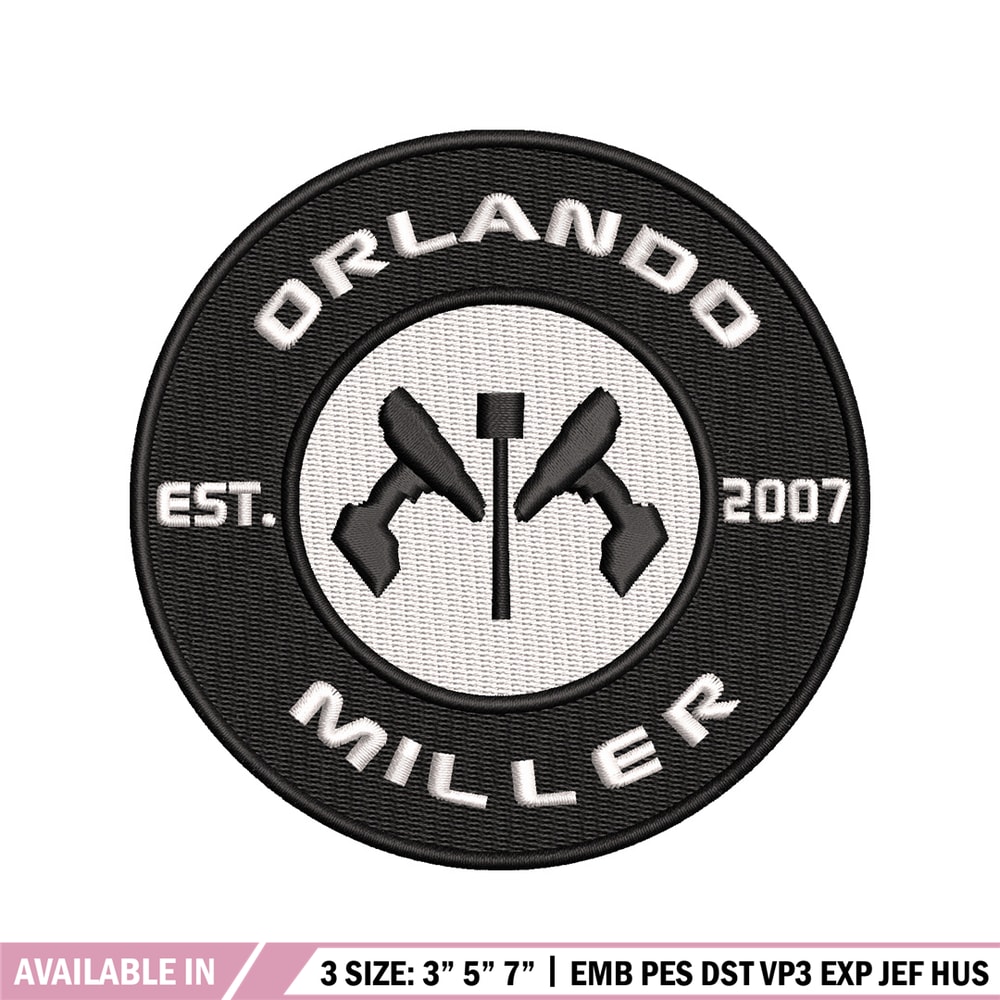 Orlando Miller Installations embroidery design, logo embroidery, logo design, embroidery file, Digital download..jpg