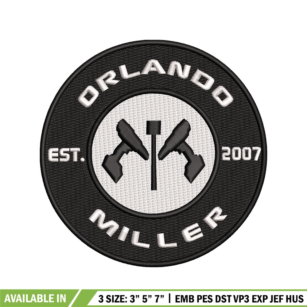Orlando Miller Installations embroidery design, logo embroidery, logo design, embroidery file, Digital download..jpg