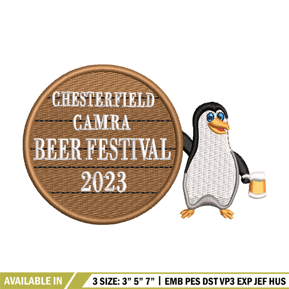 Pebguin logo embroidery design, Pebguin embroidery, logo design, animal design, Embroidery shirt, Instant download.jpg