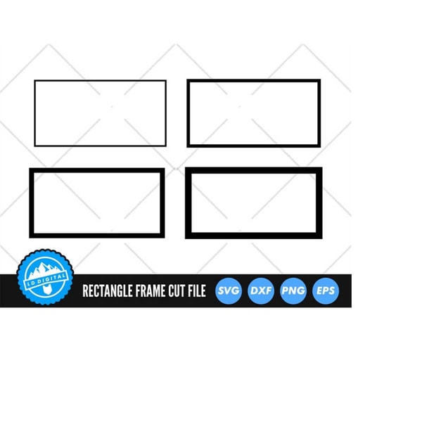 Rectangle Frame SVG Files | Frame Cut Files | Shape SVG Vect - Inspire ...