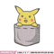 Pikachu bag embroidery design, Pokemon embroidery, Anime design, Embroidery file, Digital download, Embroidery shirt.jpg